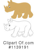 Rhino Clipart #1139191 by Alex Bannykh