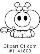 Rhino Clipart #1141803 by Cory Thoman