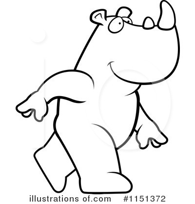 Royalty-Free (RF) Rhino Clipart Illustration by Cory Thoman - Stock Sample #1151372