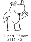 Rhino Clipart #1151421 by Cory Thoman