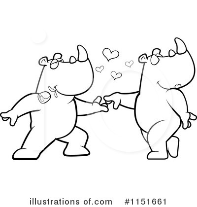 Royalty-Free (RF) Rhino Clipart Illustration by Cory Thoman - Stock Sample #1151661