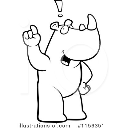 Royalty-Free (RF) Rhino Clipart Illustration by Cory Thoman - Stock Sample #1156351