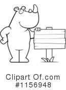 Rhino Clipart #1156948 by Cory Thoman