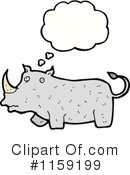 Rhino Clipart #1159199 by lineartestpilot