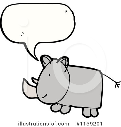 Rhino Clipart #1159201 by lineartestpilot