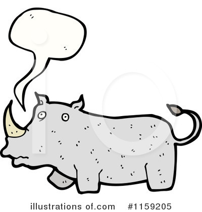 Rhino Clipart #1159205 by lineartestpilot