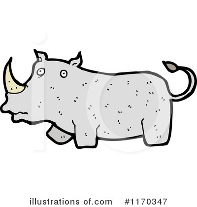 Rhino Clipart #1170347 by lineartestpilot