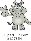 Rhino Clipart #1278541 by Dennis Holmes Designs