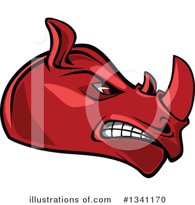 Rhino Clipart #1341170 by Vector Tradition SM