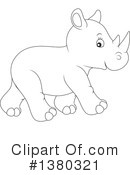 Rhino Clipart #1380321 by Alex Bannykh