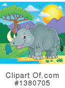 Rhino Clipart #1380705 by visekart