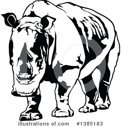 Royalty-Free (RF) Rhino Clipart Illustration by dero - Stock Sample #1385183