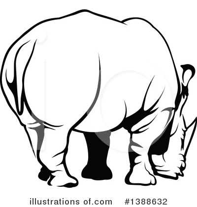Royalty-Free (RF) Rhino Clipart Illustration by dero - Stock Sample #1388632