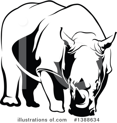 Royalty-Free (RF) Rhino Clipart Illustration by dero - Stock Sample #1388634