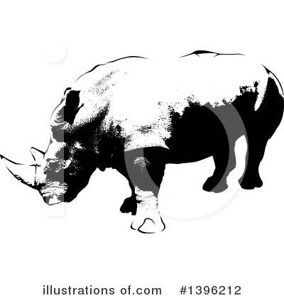 Royalty-Free (RF) Rhino Clipart Illustration by dero - Stock Sample #1396212
