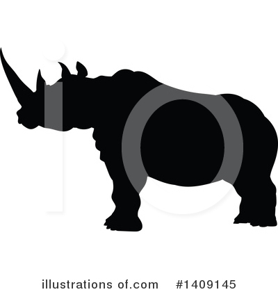 Royalty-Free (RF) Rhino Clipart Illustration by AtStockIllustration - Stock Sample #1409145