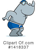 Rhino Clipart #1418337 by Cory Thoman