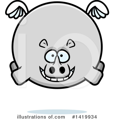 Rhinos Clipart #1419934 by Cory Thoman