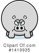 Rhino Clipart #1419935 by Cory Thoman