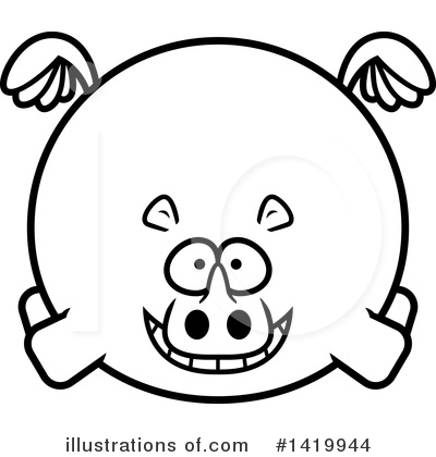 Royalty-Free (RF) Rhino Clipart Illustration by Cory Thoman - Stock Sample #1419944