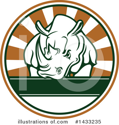 Rhino Clipart #1433235 by Vector Tradition SM