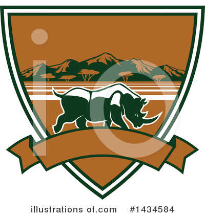 Royalty-Free (RF) Rhino Clipart Illustration by Vector Tradition SM - Stock Sample #1434584