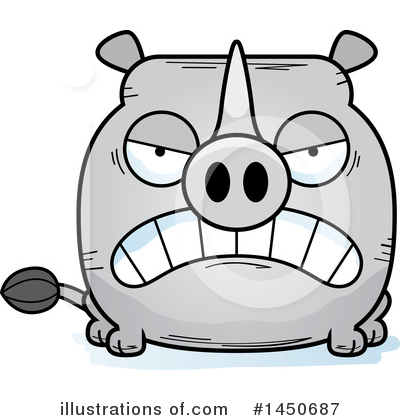 Royalty-Free (RF) Rhino Clipart Illustration by Cory Thoman - Stock Sample #1450687
