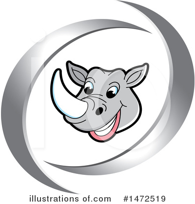 Royalty-Free (RF) Rhino Clipart Illustration by Lal Perera - Stock Sample #1472519