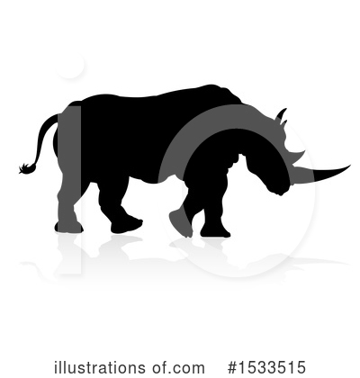 Royalty-Free (RF) Rhino Clipart Illustration by AtStockIllustration - Stock Sample #1533515