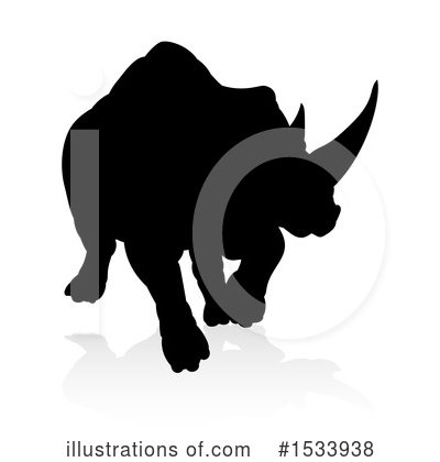 Royalty-Free (RF) Rhino Clipart Illustration by AtStockIllustration - Stock Sample #1533938