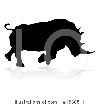 Royalty-Free (RF) Rhino Clipart Illustration by AtStockIllustration - Stock Sample #1560811