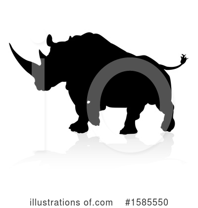 Royalty-Free (RF) Rhino Clipart Illustration by AtStockIllustration - Stock Sample #1585550