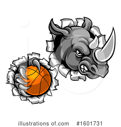 Royalty-Free (RF) Rhino Clipart Illustration by AtStockIllustration - Stock Sample #1601731
