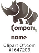 Rhino Clipart #1647208 by Morphart Creations