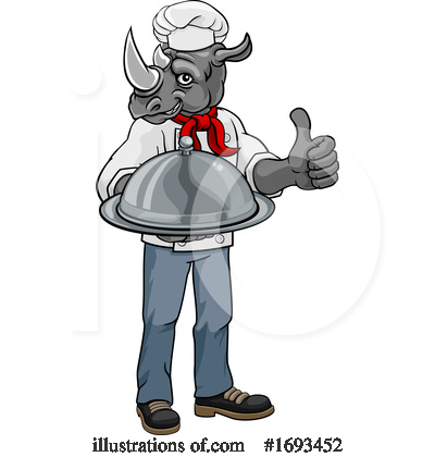 Royalty-Free (RF) Rhino Clipart Illustration by AtStockIllustration - Stock Sample #1693452