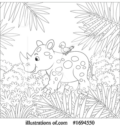 Royalty-Free (RF) Rhino Clipart Illustration by Alex Bannykh - Stock Sample #1694550