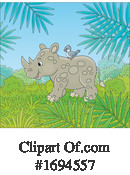 Rhino Clipart #1694557 by Alex Bannykh