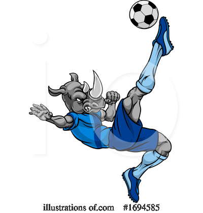 Royalty-Free (RF) Rhino Clipart Illustration by AtStockIllustration - Stock Sample #1694585