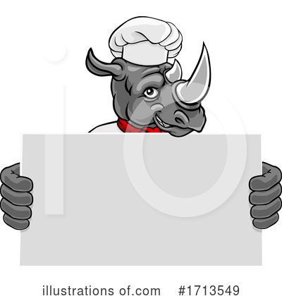 Royalty-Free (RF) Rhino Clipart Illustration by AtStockIllustration - Stock Sample #1713549