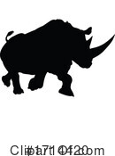 Rhino Clipart #1714420 by AtStockIllustration