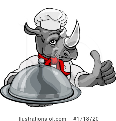 Royalty-Free (RF) Rhino Clipart Illustration by AtStockIllustration - Stock Sample #1718720