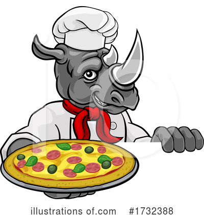 Royalty-Free (RF) Rhino Clipart Illustration by AtStockIllustration - Stock Sample #1732388