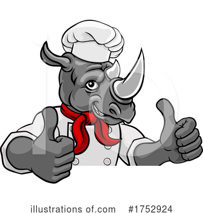 Royalty-Free (RF) Rhino Clipart Illustration by AtStockIllustration - Stock Sample #1752924
