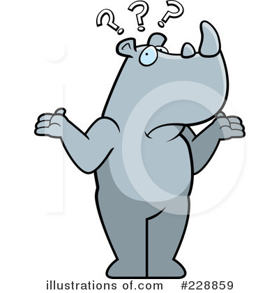 Royalty-Free (RF) Rhino Clipart Illustration by Cory Thoman - Stock Sample #228859