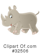 Rhino Clipart #32506 by Alex Bannykh