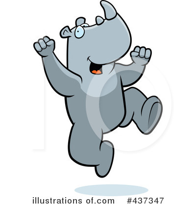 Royalty-Free (RF) Rhino Clipart Illustration by Cory Thoman - Stock Sample #437347