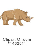 Rhinoceros Clipart #1462611 by patrimonio
