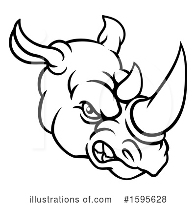 Royalty-Free (RF) Rhinoceros Clipart Illustration by AtStockIllustration - Stock Sample #1595628