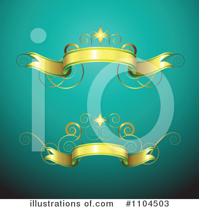 Royalty-Free (RF) Ribbon Banners Clipart Illustration by merlinul - Stock Sample #1104503
