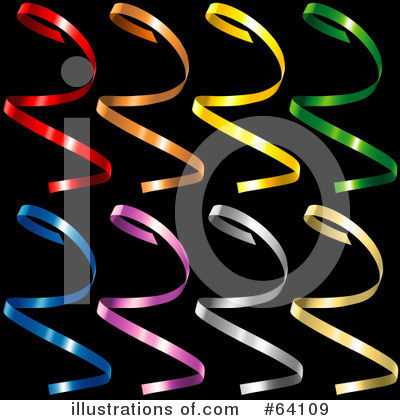 Royalty-Free (RF) Ribbons Clipart Illustration by dero - Stock Sample #64109